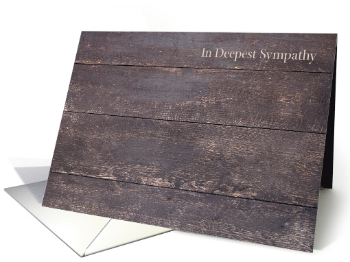 Loss of Son Sympathy Wooden Floor card (1918512)