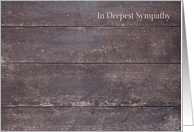 Loss of Son Sympathy Wooden Floor card