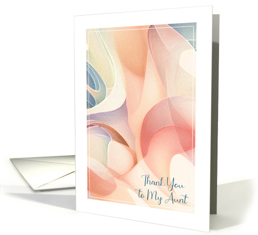 Thank You To Aunt Abstract card (1926174)