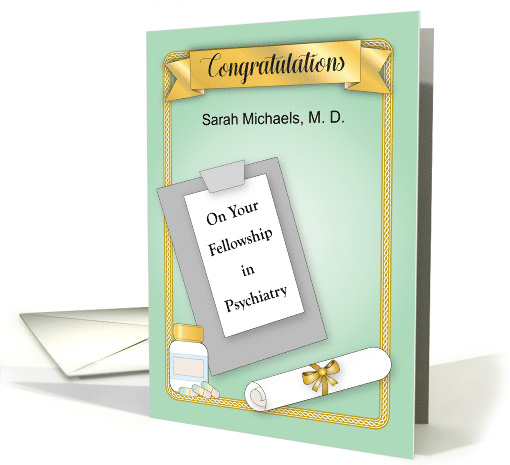 Custom Congratulations Fellowship In Psychiatry card (1926794)