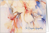 Abstract Deepest Sympathy card