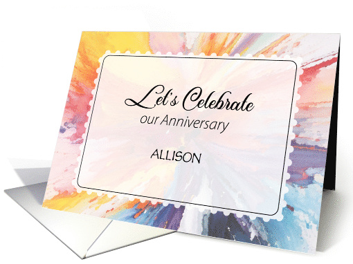 Custom Name Celebration Reunited With Friend card (1931878)