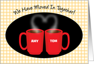 Custom Name New Address Moving In Together Mugs card