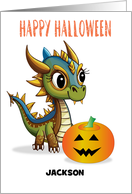 Custom Halloween Dragon Theme card