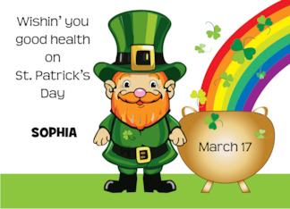 Custom Get Well St Patrick's Day Leprechaun