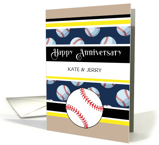 Custom Baseball Fans Wedding Anniversary card (1955752)