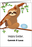 Custom Happy Easter Sloth