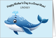Custom Whale Happy Mother's Day