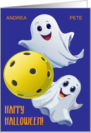 Custom Pickleball Halloween Ghosts