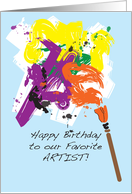 Birthday Cards For My Artist From Greeting Card Universe