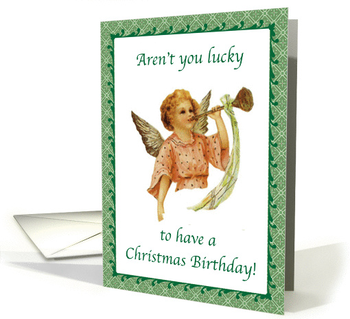Christmas Birthday, angel card (462695)