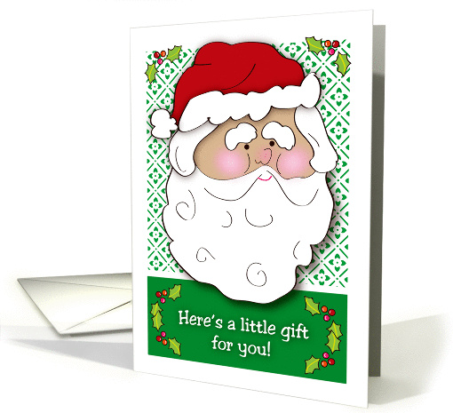 Christmas Money Gift Card, Santa card (491373)