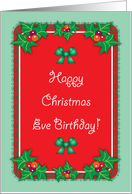 Christmas Eve Birthday card