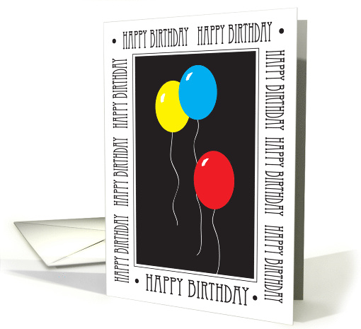 Birthday Co-Worker Balloons card (523066)