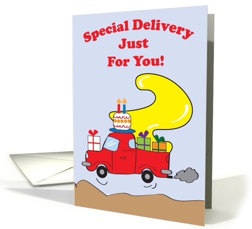 Birthday For 2 yr. Old Cartoon Truck card (523511)