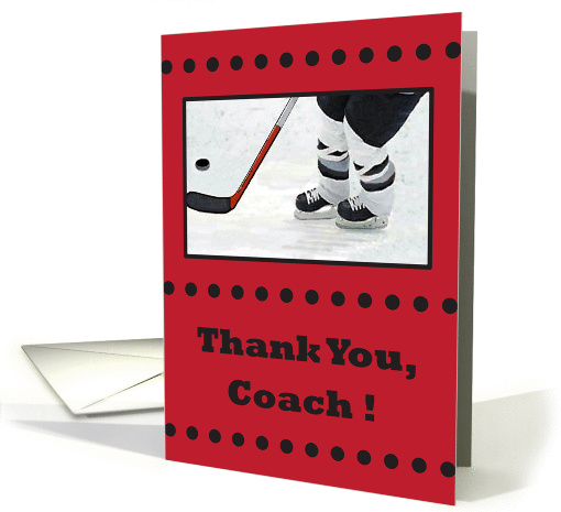 Thank You Hockey Coach card (533708)