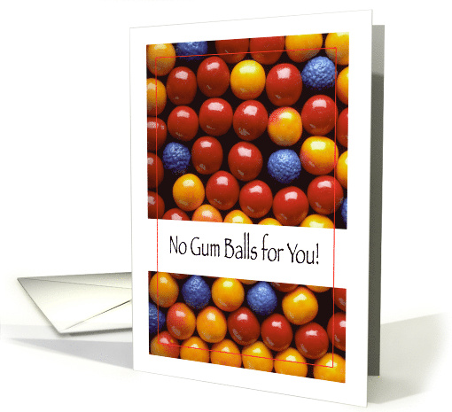 Congratulations On Getting Braces Gum Balls card (565207)