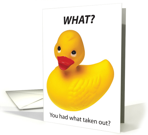 Get Well Gallbladder Surgery Rubber Ducky card (566540)
