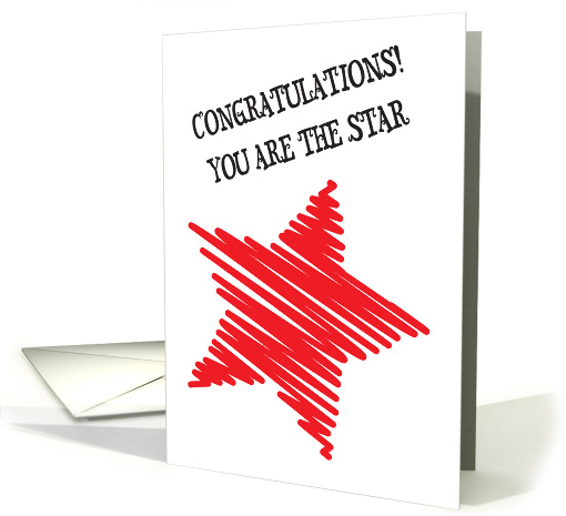 Employee Business Anniversary Star card (575091)