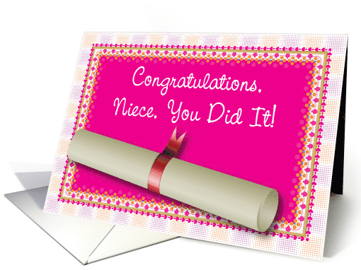Congratulations Graduation To Niece card (601203)