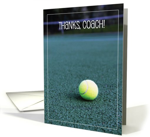 Thank You / Tennis Coach card (601727)