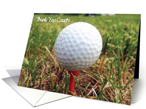 Thank You / Golf Coach card (614083)