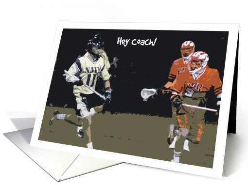 Thank You / Lacrosse Coach card (629263)