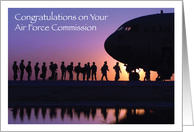 Congratulations / Air Force Commission card