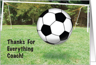 Thanks / Soccer Coach, futbol card