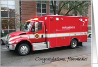Congratulations / Graduation, Paramedic School card