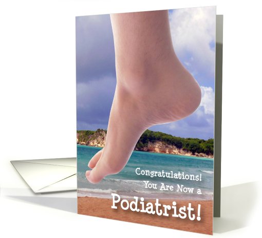 Congratulations / Podiatrist card (641632)