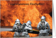 Congratulations / Firefighter card