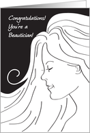 Congratulations / Beautician card