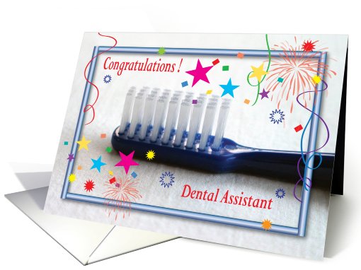 Congratulations / Graduation, Dental Assistant School card (655493)