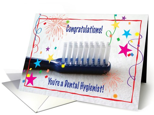 Congratulations / Graduation, Dental Hygienist School card (655498)