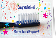 Congratulations / Graduation, Dental Hygienist School card