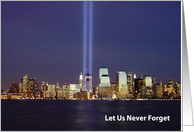 Sept. 11 Memorial card