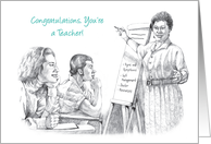 Congratulations / Graduation, Teacher card