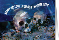 Halloween for Teen, Skulls card