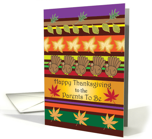 Thanksgiving Parents to Be card (663786)