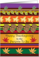 Thanksgiving / Parents to Be card