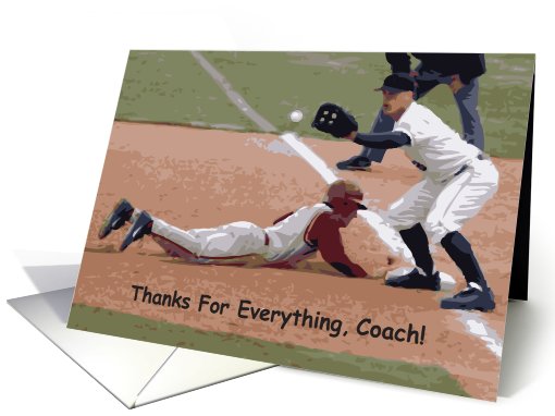 Thank You / Baseball Coach card (664700)
