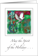 Christmas, Interfaith symbols, dove card