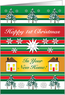 First Christmas in New Home card