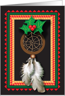 Christmas, Native American Dream Catcher card