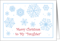 Christmas Like a Daughter, Snowflakes card