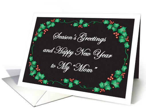 Christmas, Like a Mom, Holly card (677720)