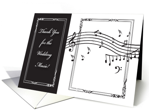Thank You / Wedding Music card (680516)