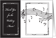 Thank You / Wedding Music card