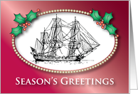 Christmas, Nautical/Maritime, Ship card